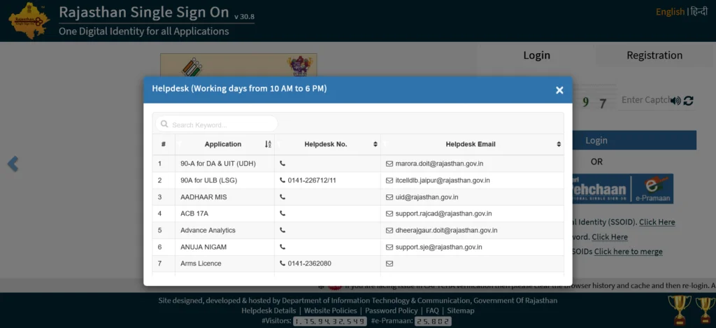 Rajasthan SSO Help Desk - Quick Step-by-Step Guide 2026 3 SSO-Helpdesk